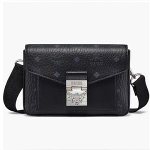 MCM Millie Visetos Water Resistant Leather Crossbody Bag